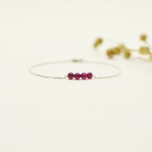 Bracelet Joséphine Grenat